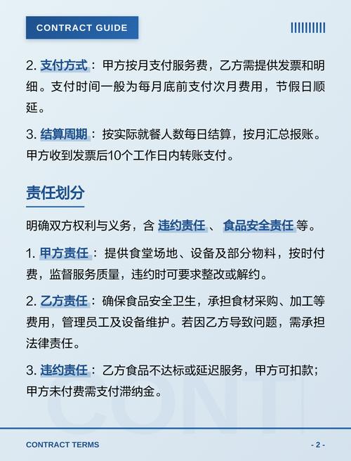 工厂食堂外包合同核心条款详解及软件外包服务启示